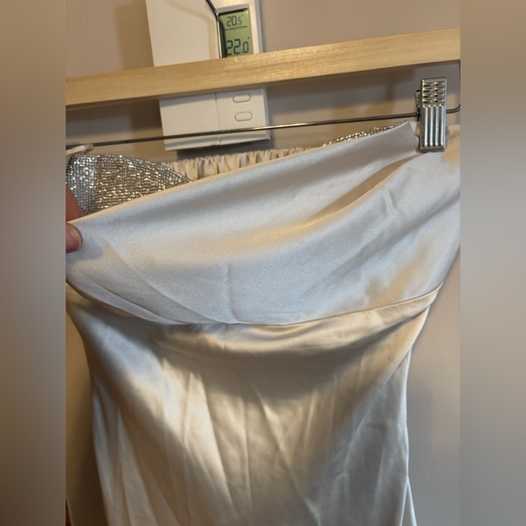 Lena Champagne Satin Backless Dress - Picture 5 of 16